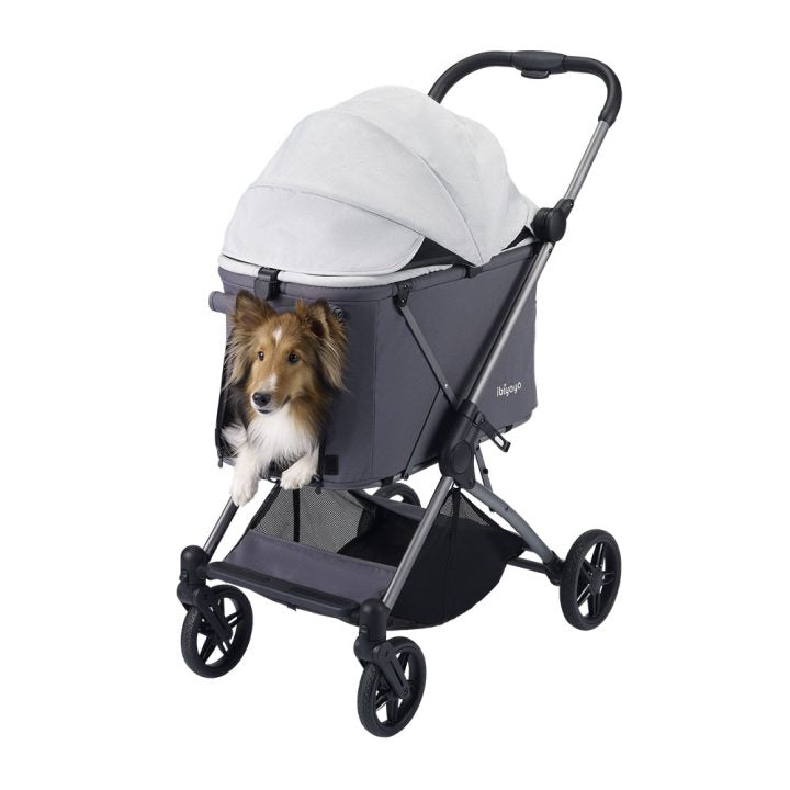 ibiyaya dog stroller Ibiyaya Maxi Deep Carriage Pet Stroller with Puncture-Free Rubber Whee – Mr. Peanut's Pet Carriers