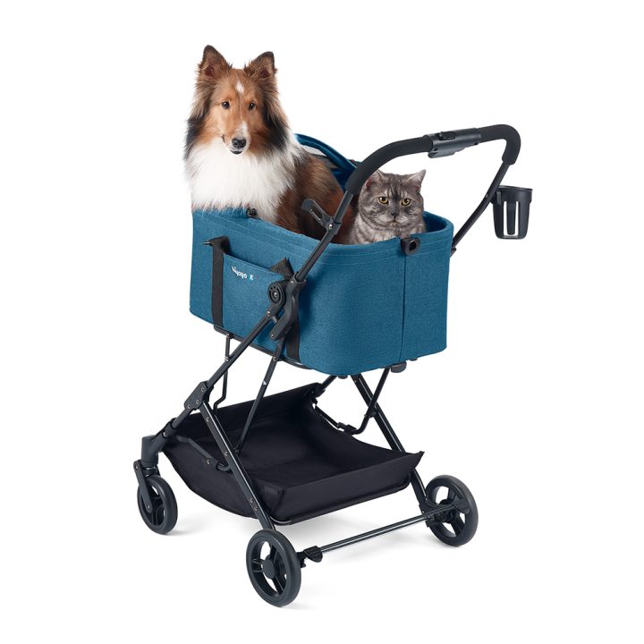 cat stroller carrier travel system ibiyaya® Essential – Travois Tri-fold Pet Travel System XL, Pet Stroll – Mr. Peanut's Pet Carriers