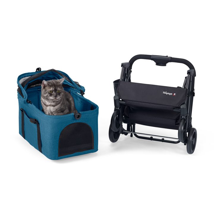 cat stroller carrier travel system ibiyaya® Essential – Travois Tri-fold Pet Travel System XL, Pet Stroll – Mr. Peanut's Pet Carriers