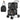 4-in-1 Double Pet Stroller with Detachable Carrier and Travel Carriage