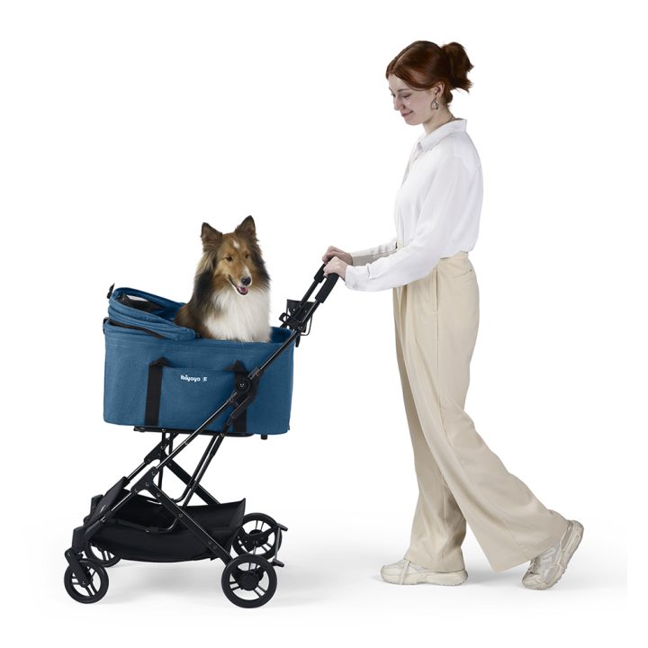 dog stroller xl ibiyaya® Essential – Travois Tri-fold Pet Travel System XL, Pet Stroll – Mr. Peanut's Pet Carriers