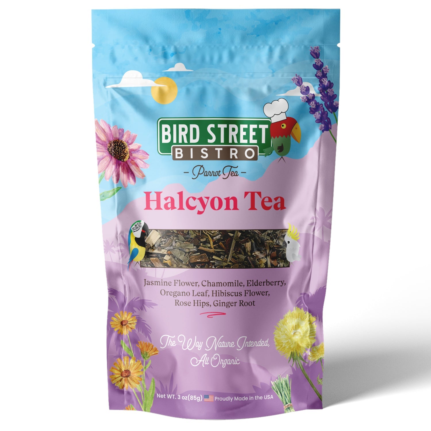 Halicoptar Tea Halcyon Parrot Tea – Mr. Peanut's Pet Carriers