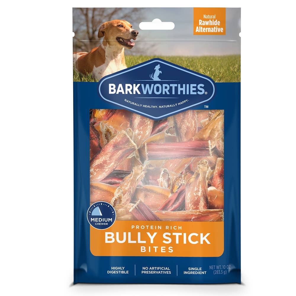 BarkWorthies Bully Stick Bites (16 oz)