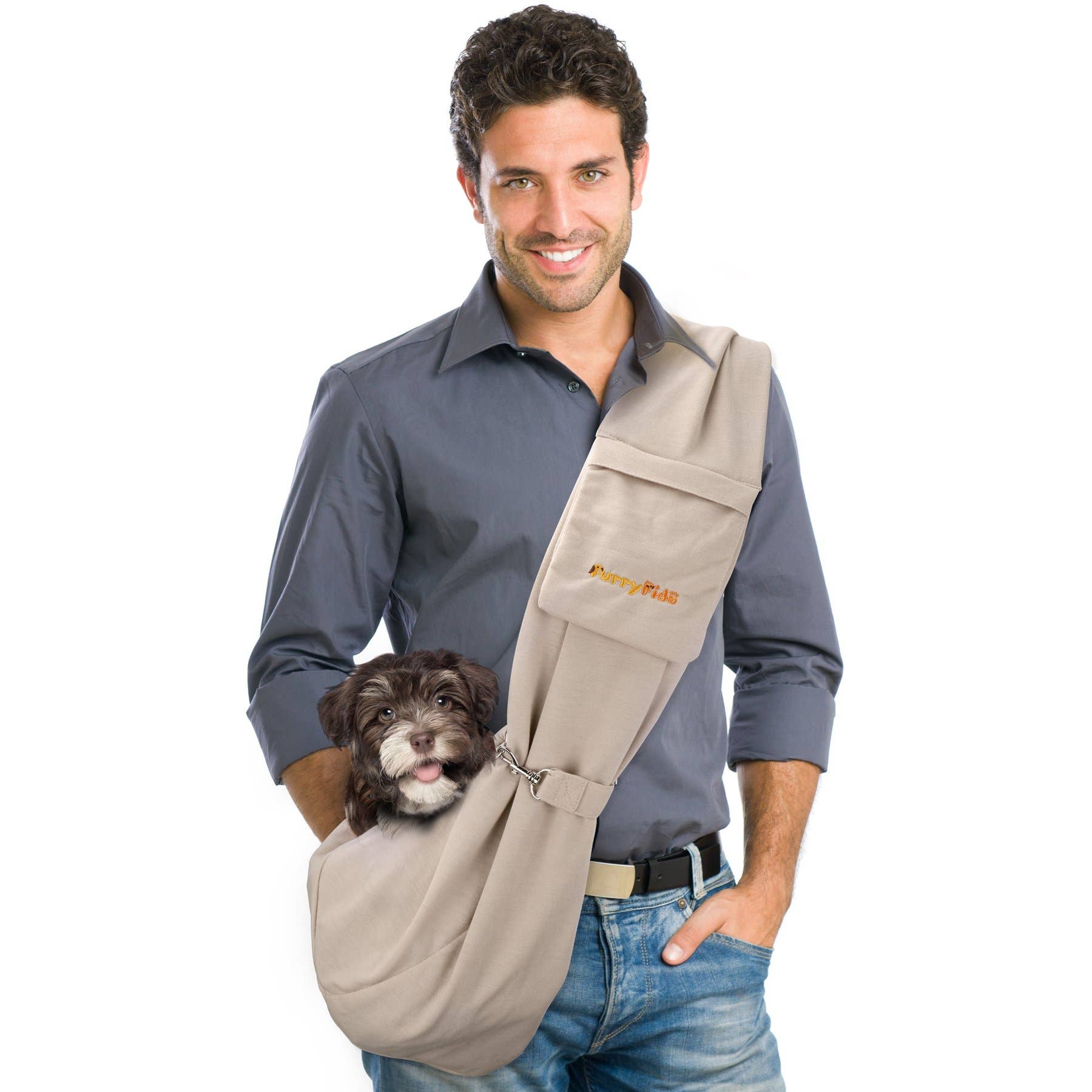 Furry Fido Adjustable Pocket Pet Sling