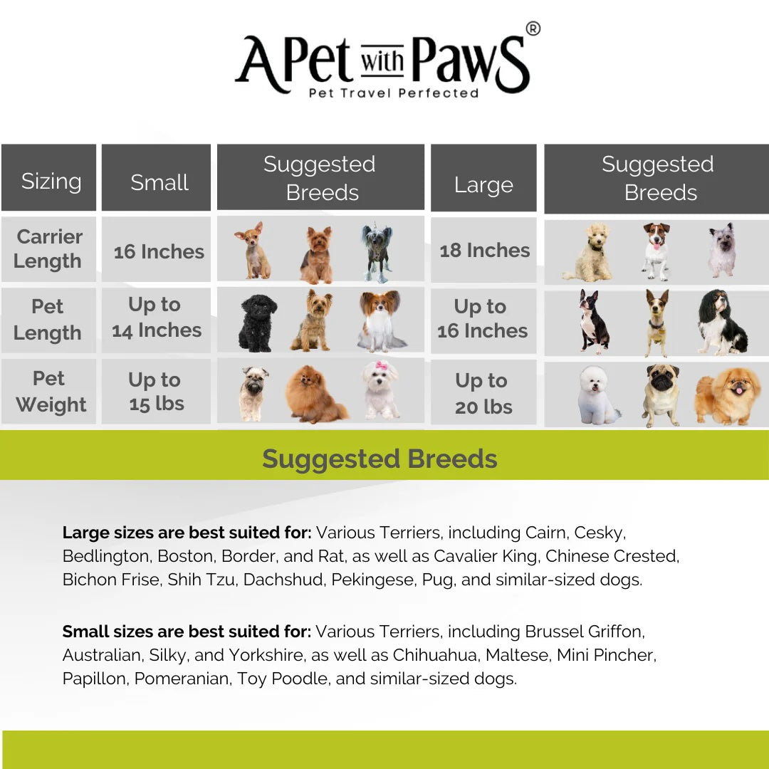 A Pet with Paws® Madison Carrier With Pet Trek Wheelbase - Available for Shipping Early June
