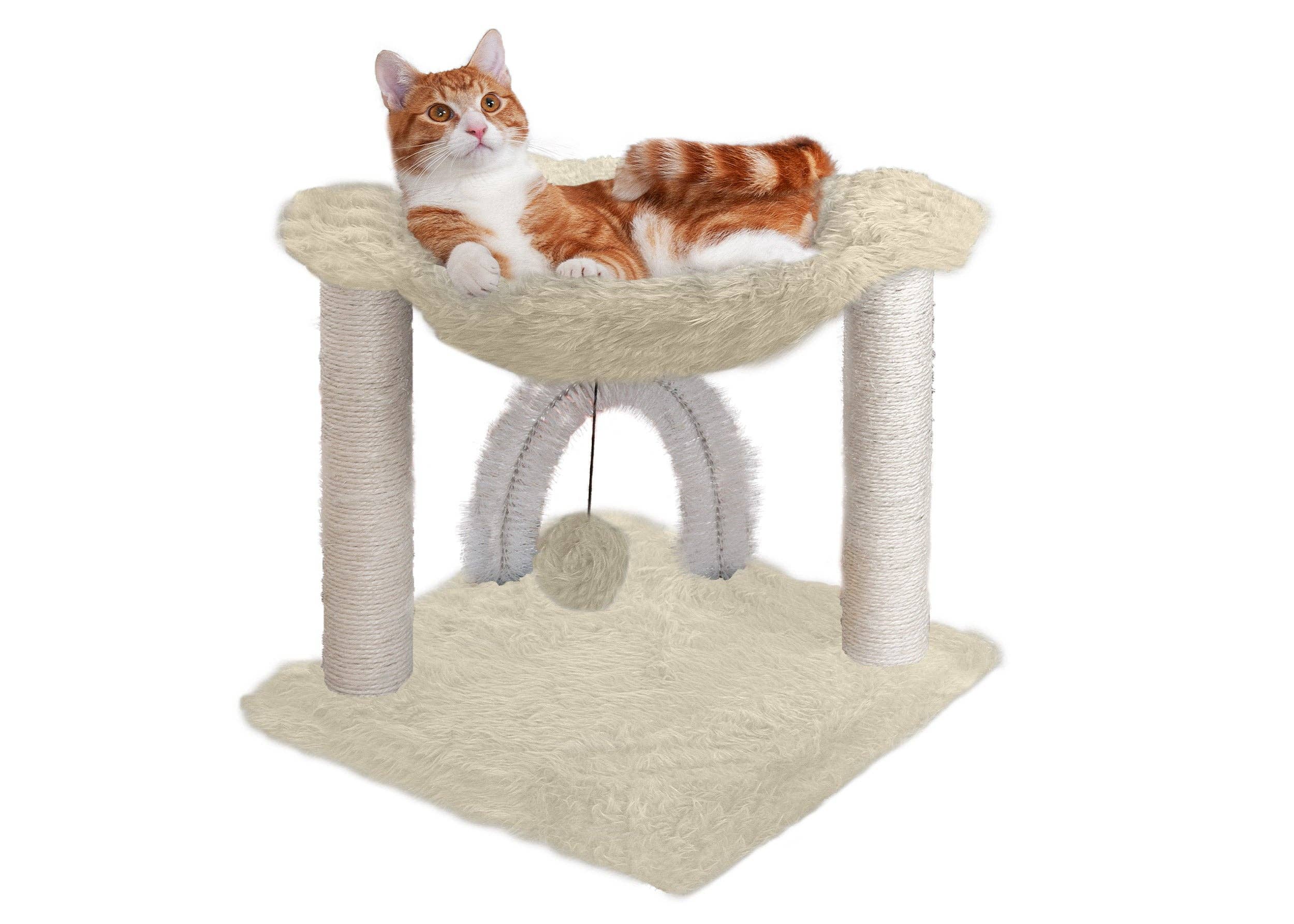 FurHaven Pet Plush Hammock Cat Tree