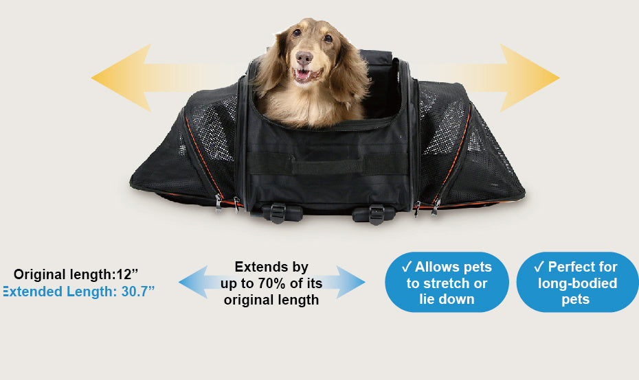 dog stroller backpack Ibiyaya JetPaw: 3-in-One Pet Stroller with Removable Airline-Approved Carrier Expandable Rolling Pet Carrier-Backpack for Dogs & Cats