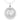 Sterling Silver Laser Etched Pekingese Dog 19mm Necklace