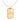14k Yellow Gold Louisiana State Dog Tag Necklace