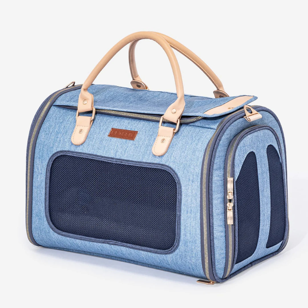 Petsfit Denim Style Airline Compliant Pet Carrier