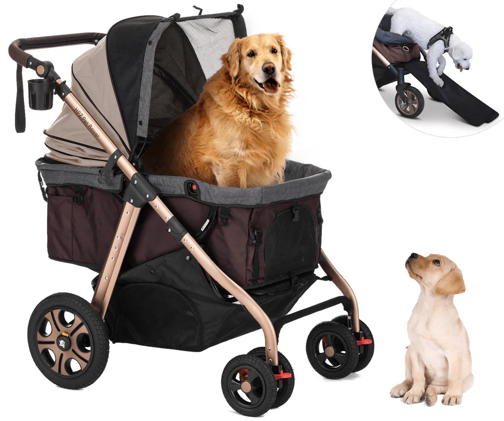 HPZ™ PET ROVER TITAN HD Premium Super-size Stroller SUV for Small/Medium/Large/X-Large Dogs, Cats and Pets