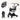 Beberoad T3 3-in-1 Pet Stroller | Detachable Carrier | with Pad, Canopy and Cup Holder