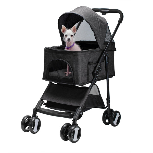 Mr. Peanut s Milano Pet Stroller with Detachable Mobile Bed Carrier Mr. Peanut s Pet Carriers