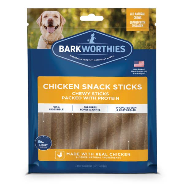 BarkWorthies 6" Chicken Quick Sticks - 50pk