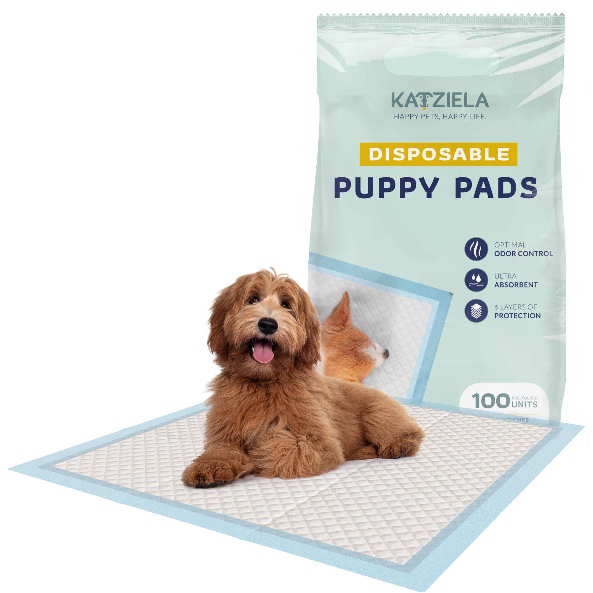 Katziela Disposable Pet Pads  22X23"