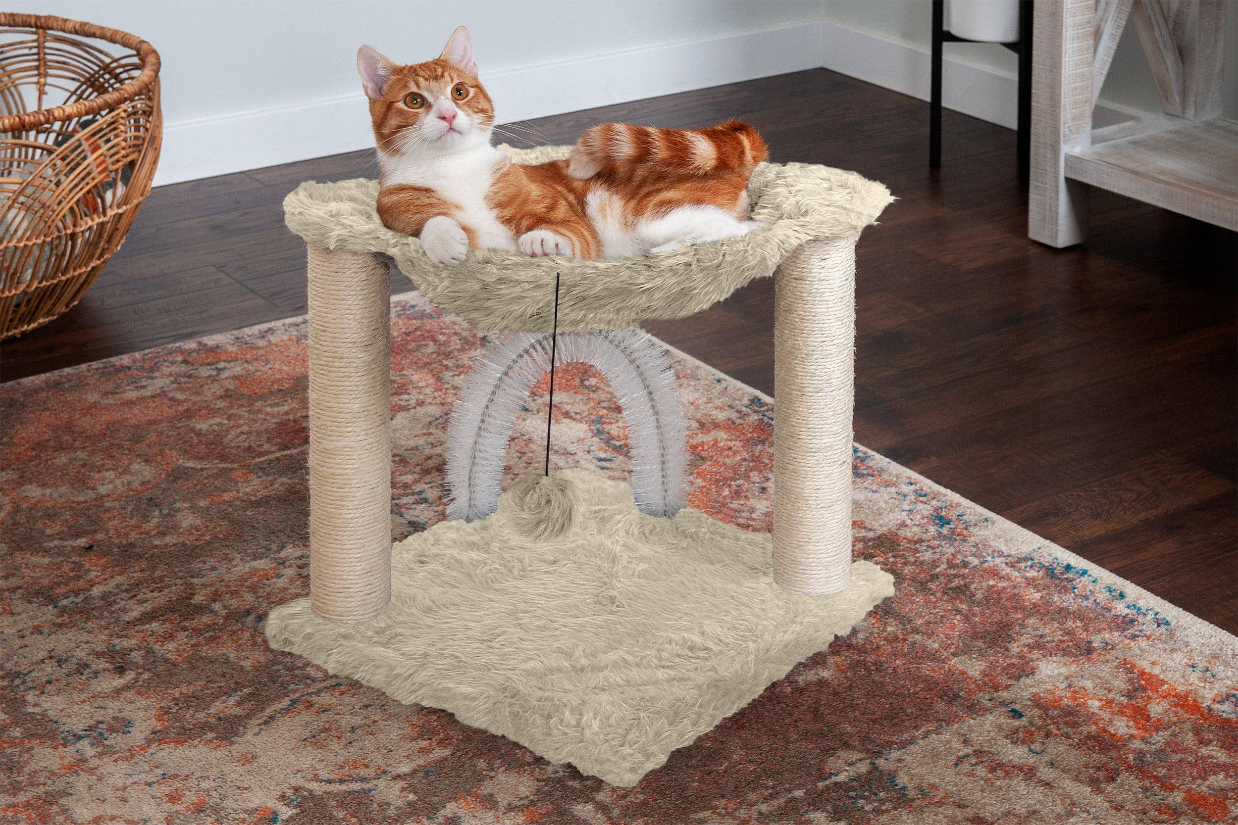 FurHaven Pet Plush Hammock Cat Tree