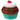 6" Cupcake Turquoise Dog Toy