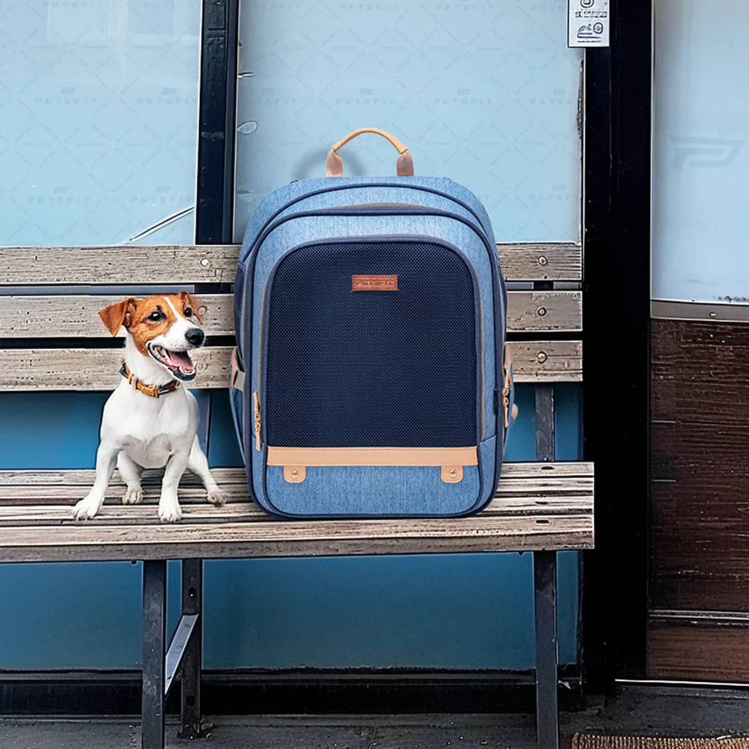 Petsfit Blue Denim Airline Compliant Backpack