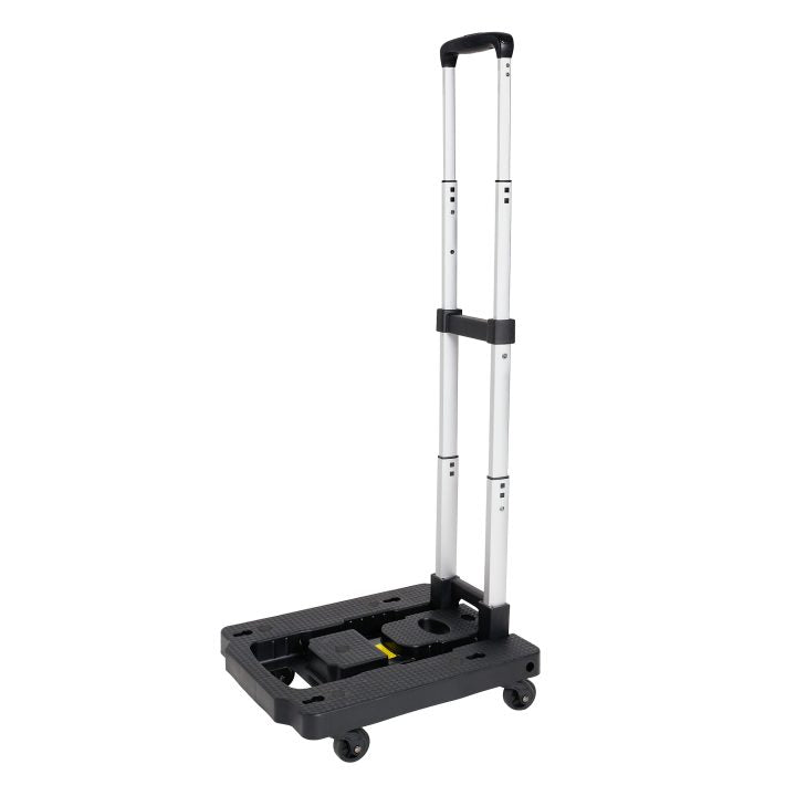 Ibiyaya Folding Cart Trolley With 4 Spinner Wheels for Pet Carriers, Best Rolling Hand Dolly Truck