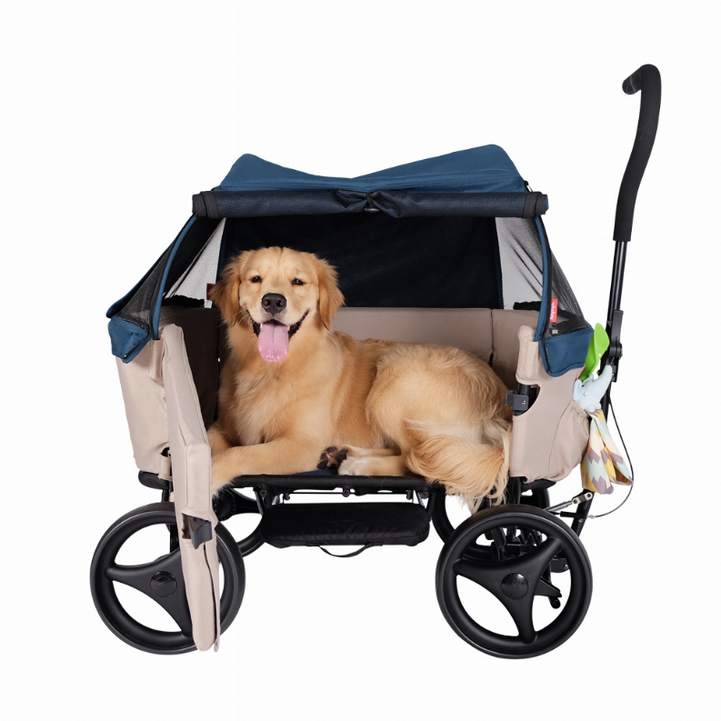 Ibiyaya Noah All Around Beach Wagon for Dogs 4 Wheel Multifunction Ex Mr. Peanut s Pet Carriers