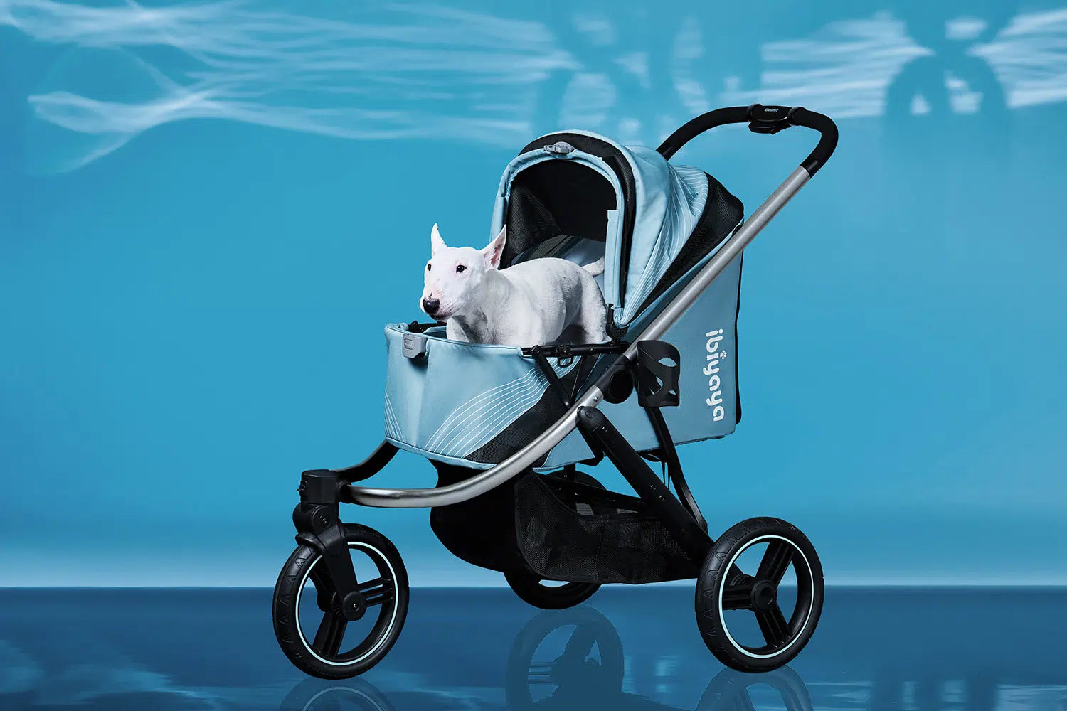Ibiyaya Beast Pet Jogging Stroller 3 Wheel All Terrain Dog Cat Pram w Mr. Peanut s Pet Carriers