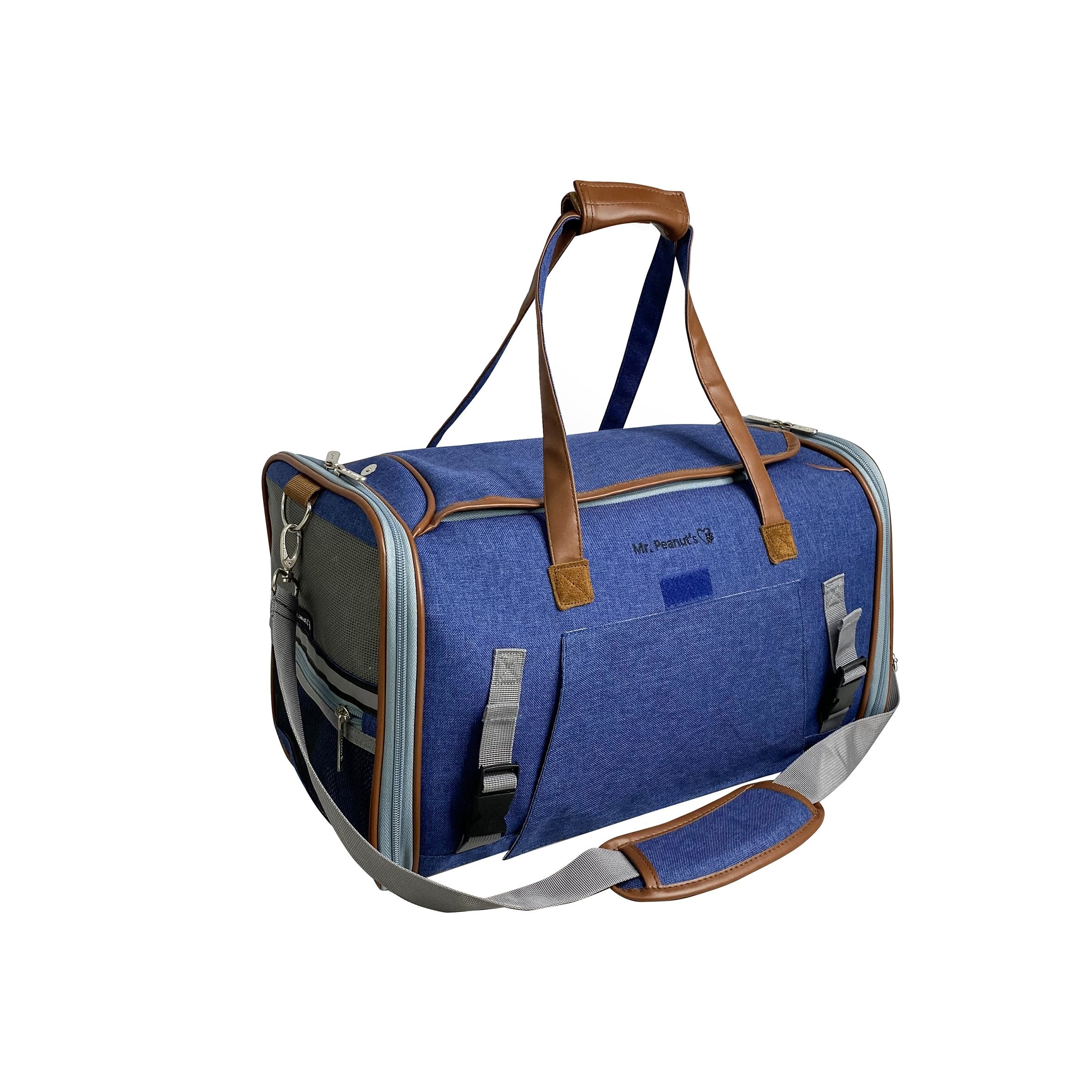 Mr. Peanut's Airline Approved Soft Sided Pet Carrier - 18LX10WX11 H - HOLE IN TOP MESH - Metzger... Mr. Peanut's Airline Approved Soft Sided Pet Carrier - 18LX10WX11 H - HOLE IN TOP MESH - Metzger...